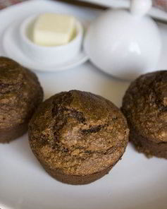 Банановые маффины с отрубями