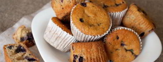 черничные маффины на кукурузной муке. Шаг 7