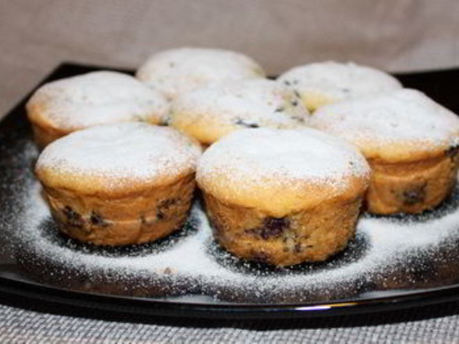 Рецепт черничных маффинов