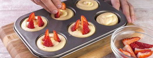 клубничные маффины. Шаг 8