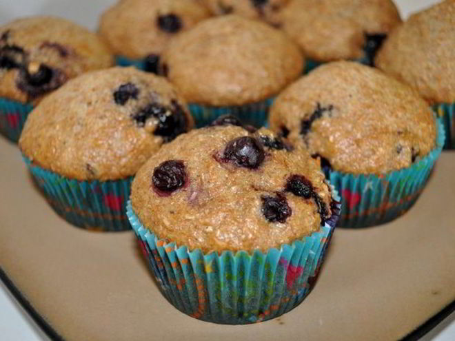 Рецепт лимонных маффинов с черникой