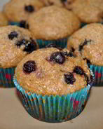 Лимонные маффины с черникой