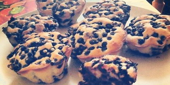 Маффины черничные