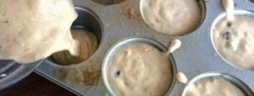 маффины из овсянки и бананов с шоколадом. Шаг 4