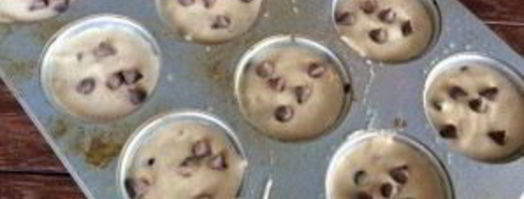 маффины из овсянки и бананов с шоколадом. Шаг 5