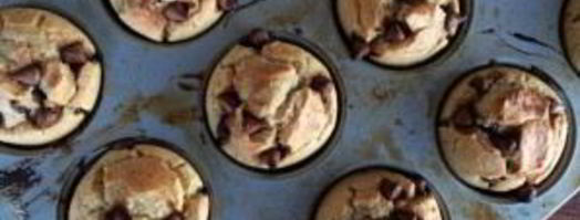 маффины из овсянки и бананов с шоколадом. Шаг 6