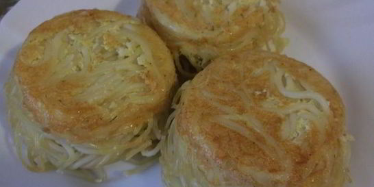 Маффины из спагетти