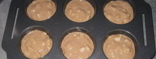 маффины на кислом молоке с яблоками. Шаг 6