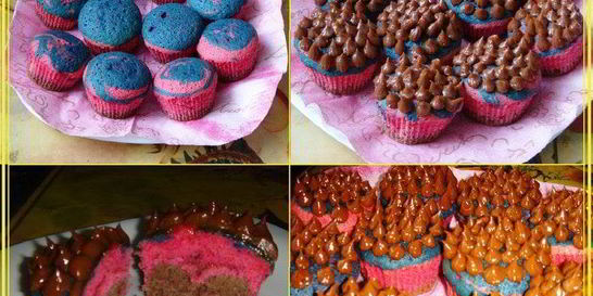 Маффины радужные