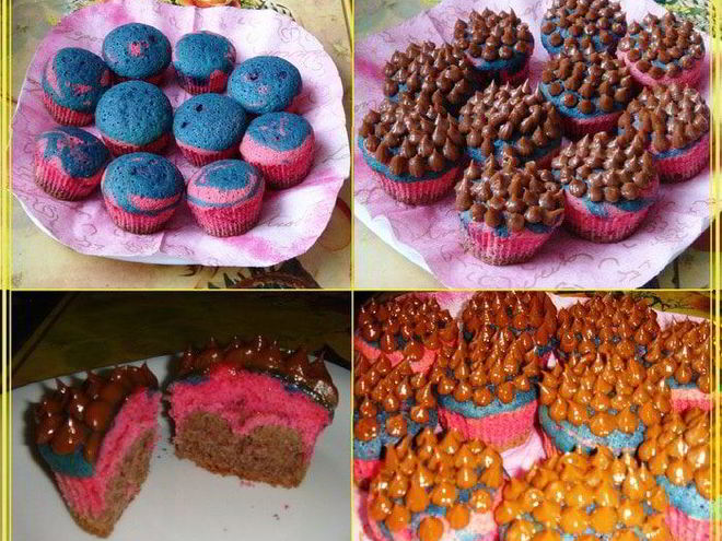 Рецепт маффинов радужных