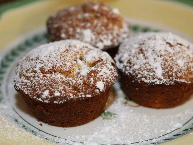 Рецепт маффинов с ананасами и грецкими орехами