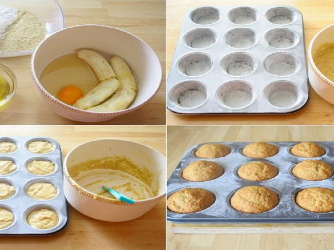 Рецепт маффинов с бананами