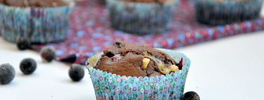 маффины с черной смородиной и белым шоколадом. Шаг 5