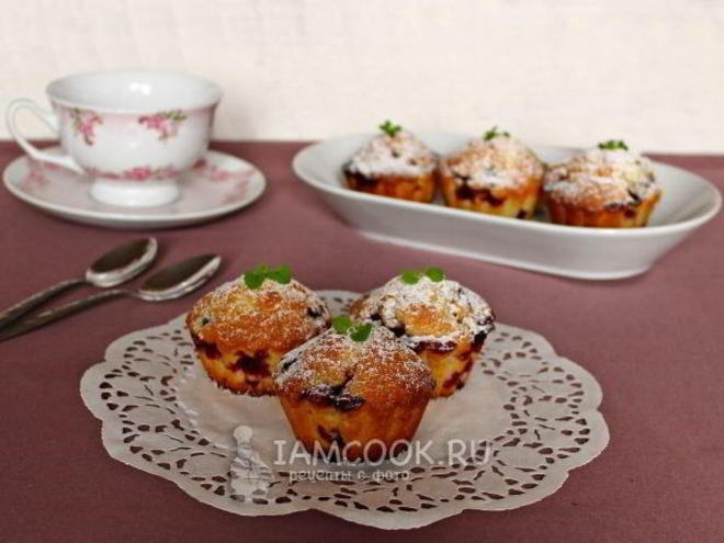 Рецепт маффинов с черной смородиной