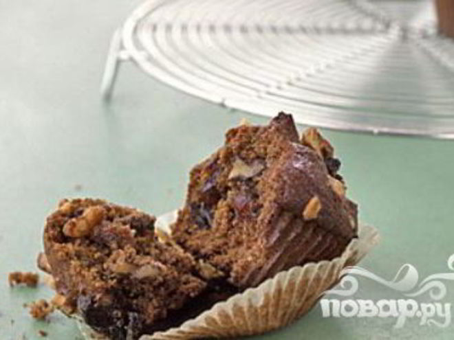 Рецепт маффинов с финиками и орехами