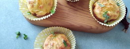 маффины с кабачком, сыром и мятой. Шаг 7