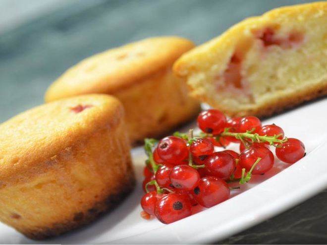 Рецепт маффинов с красной смородиной