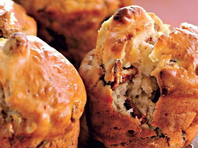 Рецепт маффинов с лисичками и курагой