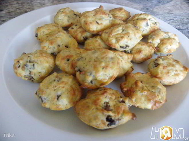 Рецепт маффинов с рисом и грибами