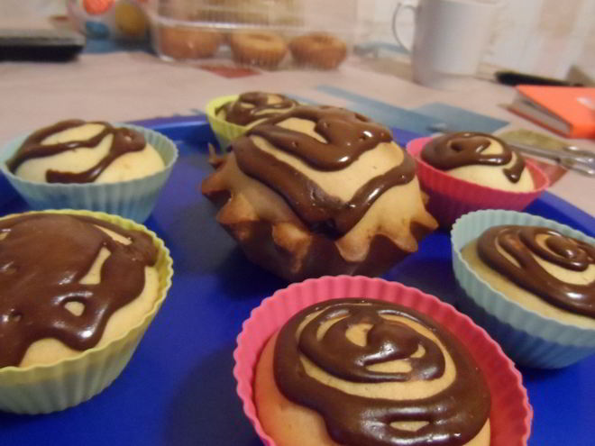 Рецепт маффинов с шоколадным кремом