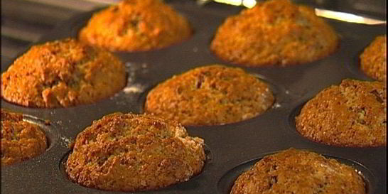 Маффины с шоколадом и грецкими орехами