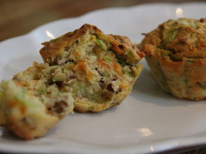 Рецепт маффинов с цукини, морковью и орехами пекан