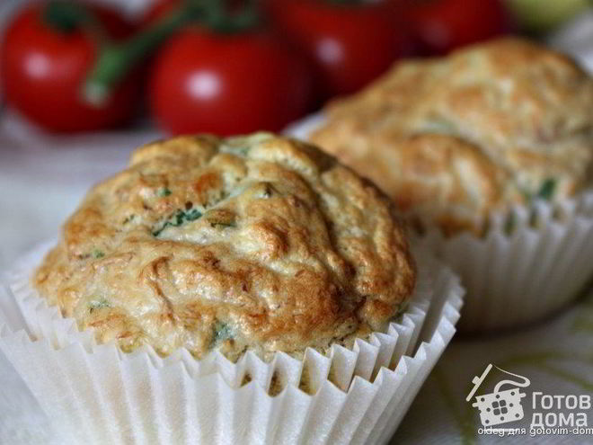 Рецепт маффинов с тунцом и цуккини