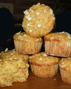 Маффины с тыквой, бананом и морковью