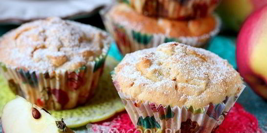 Маффины с яблоками
