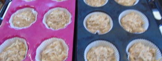 маффины с яблоком из цельнозерновой муки. Шаг 8