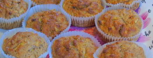 маффины с яблоком из цельнозерновой муки. Шаг 9