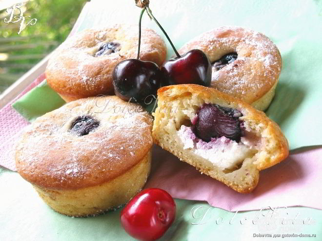 Рецепт маффинов ягодный сюрприз