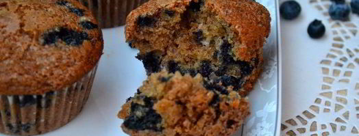 маффины здоровье с цельнозерновой мукой и черникой. Шаг 13