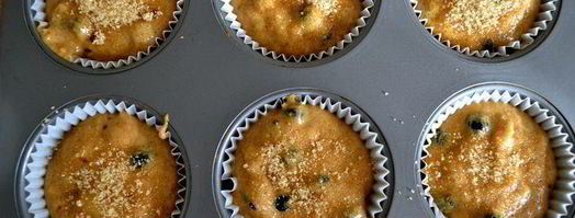 маффины здоровье с цельнозерновой мукой и черникой. Шаг 10