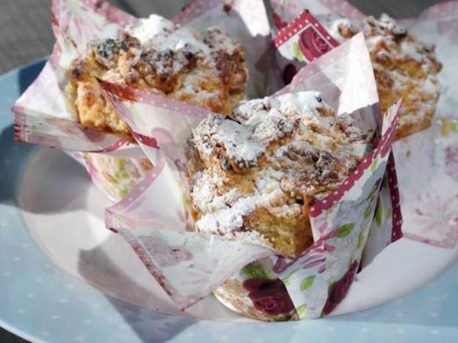 Рецепт марципановых маффинов с курагой