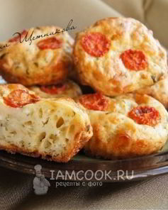 Пикантные маффины из сыра и творога