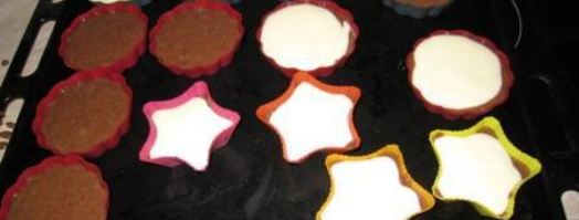 постные маффины black bottom muffins. Шаг 3