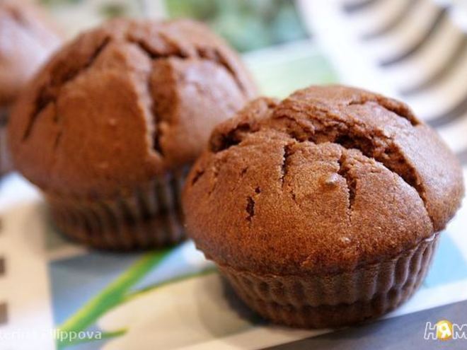 Рецепт шоколадных маффинов на ряженке