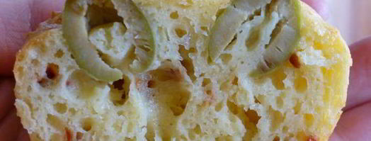 сырные маффины с паприкой и оливками. Шаг 6