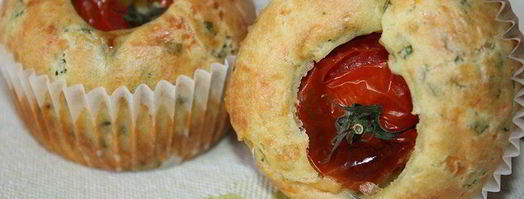 сырные маффины с помидоркой черри. Шаг 5