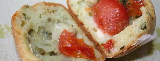 сырные маффины с помидоркой черри. Шаг 6