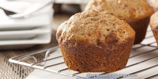 Цельнозерновые маффины с морковью и отрубями