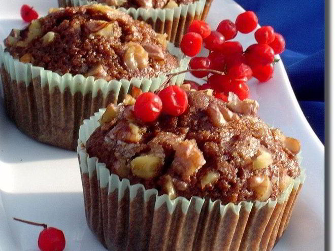 Рецепт тыквенных маффинов с грецкими орехами и корицей