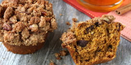 Тыквенные маффины с орехами