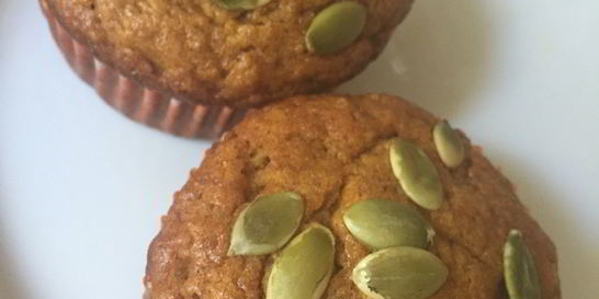 Тыквенные маффины с семечками