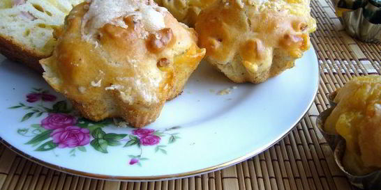 Ветчинно-сырные маффины