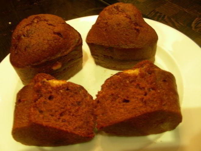 Рецепт воздушных маффинов из темного шоколада на пиве