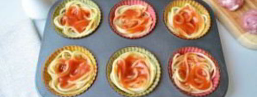 закусочные маффины гнезда. Шаг 3