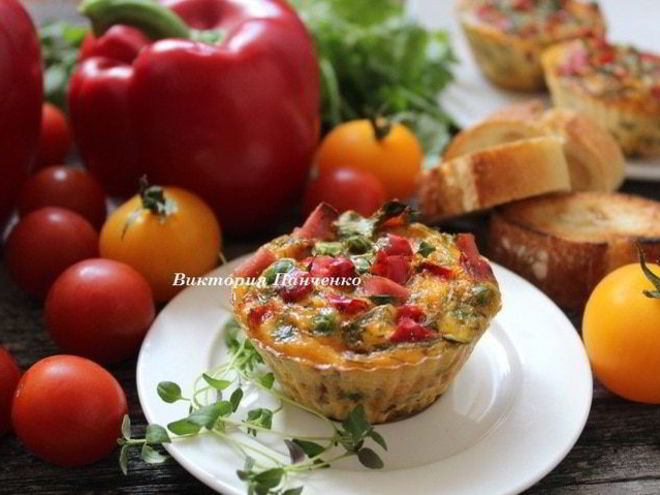 Рецепт закусочные яичные маффины