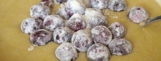 манник с вишней. Шаг 4